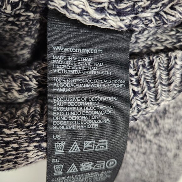 Tommy Hilfiger Women's Navy Crew Cableknit Pullover Sweater XL - Picture 8 of 8